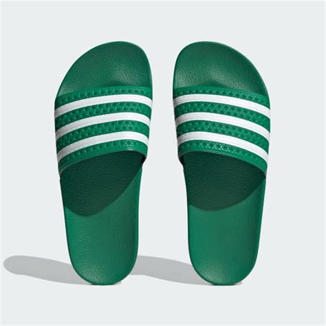 adidas adilette grün|Green adilette Slides .